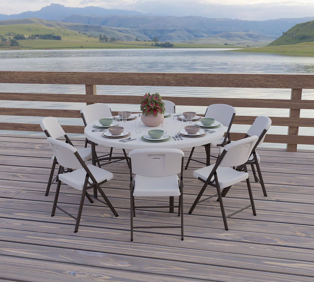 Ventajas y usos de las mesas plegables redondas para eventos y hostelería - Lifetime