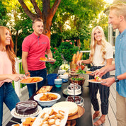 Mesa rectangular plegable negro 183 x 76 x 73 cm - 92126