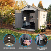 Caseta de jardín con suelo y ventana 6,6 m2 - 92308