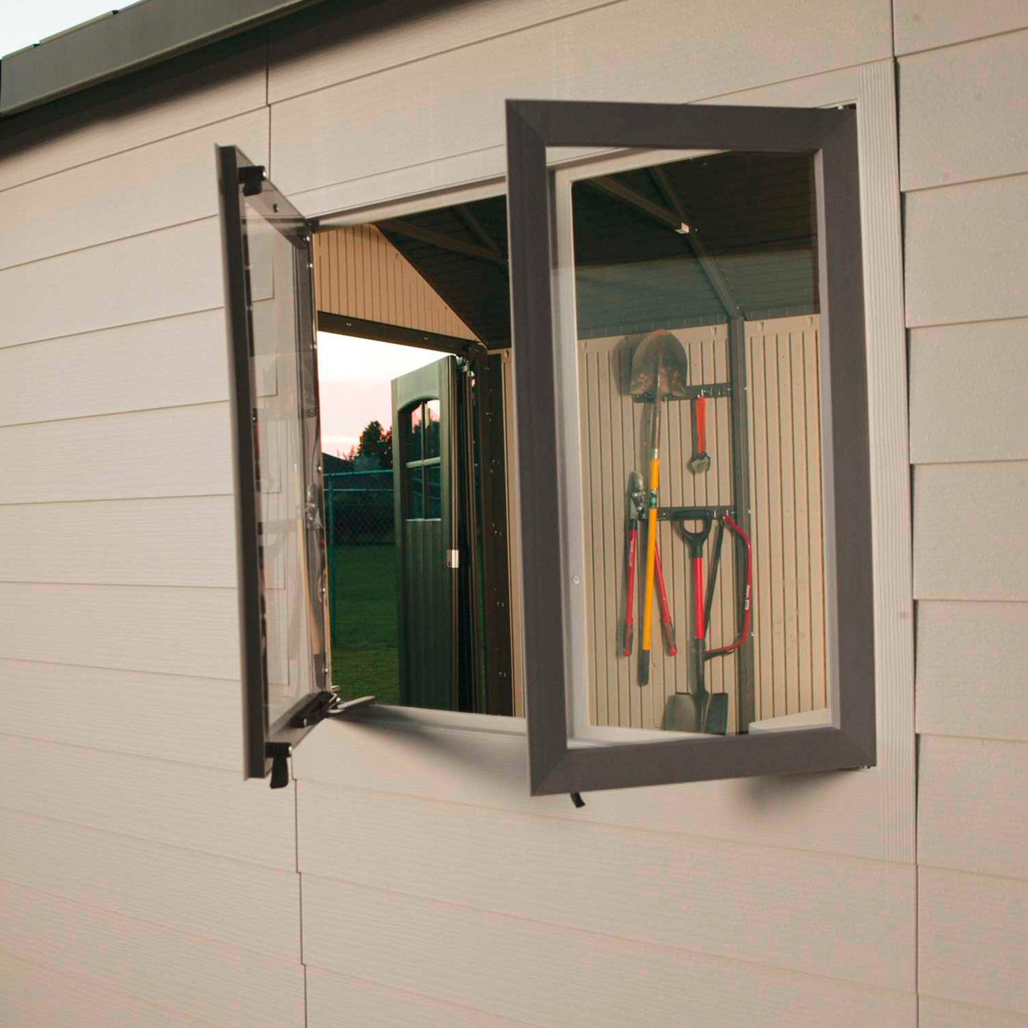 Caseta de jardín con suelo y ventanas 11 m2 - 92310