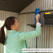 Caseta de jardín con suelo y ventanas 4,4 m² - 92317