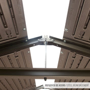 Caseta de jardín con suelo y ventanas 4,4 m² - 92317