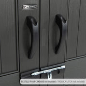 Caseta de jardín con suelo y ventanas 5,9 m² - 92318