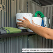 Caseta de jardín horizontal con suelo y ventana 7,6 m² - 92323 - Lifetime