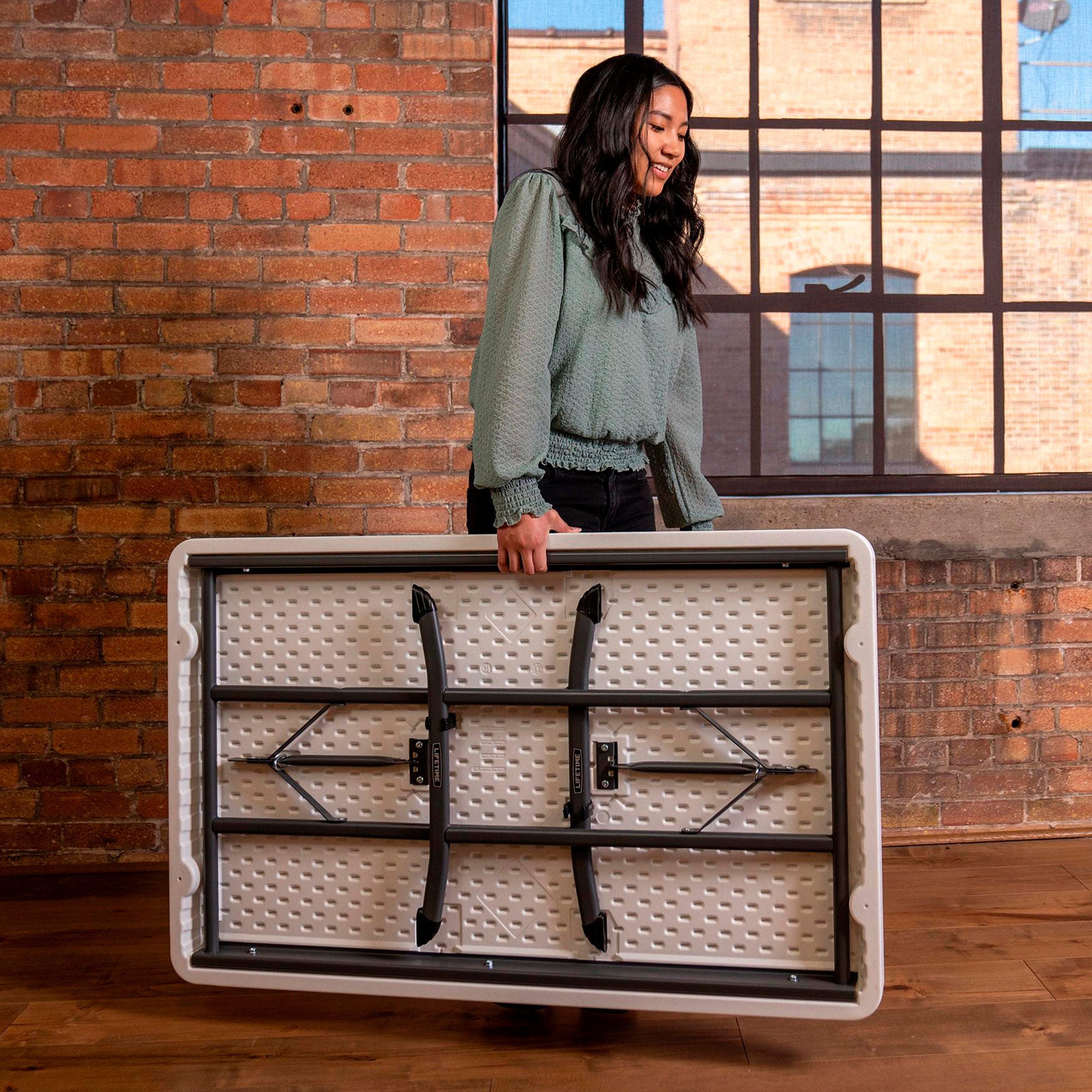 Mesa rectangular plegable blanca 122 x 76 x 74 cm - 92211 - Lifetime