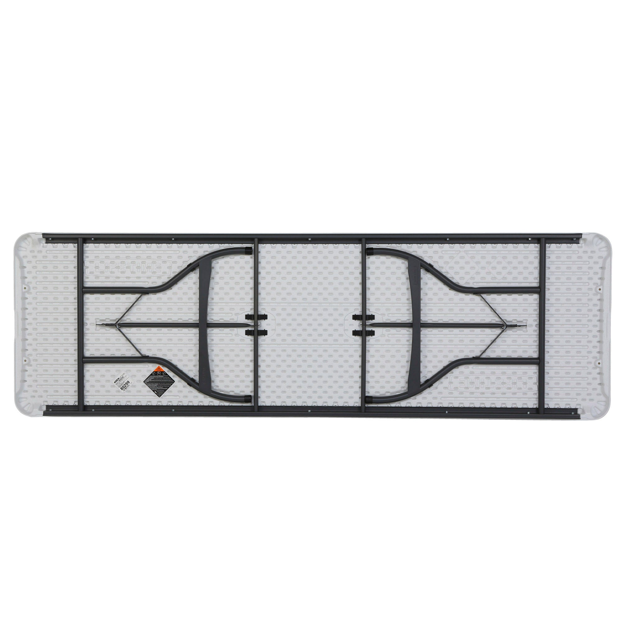 Pack mesa plegable 243,8x76,2 cm + 8 sillas plegables color blanco - Lifetime