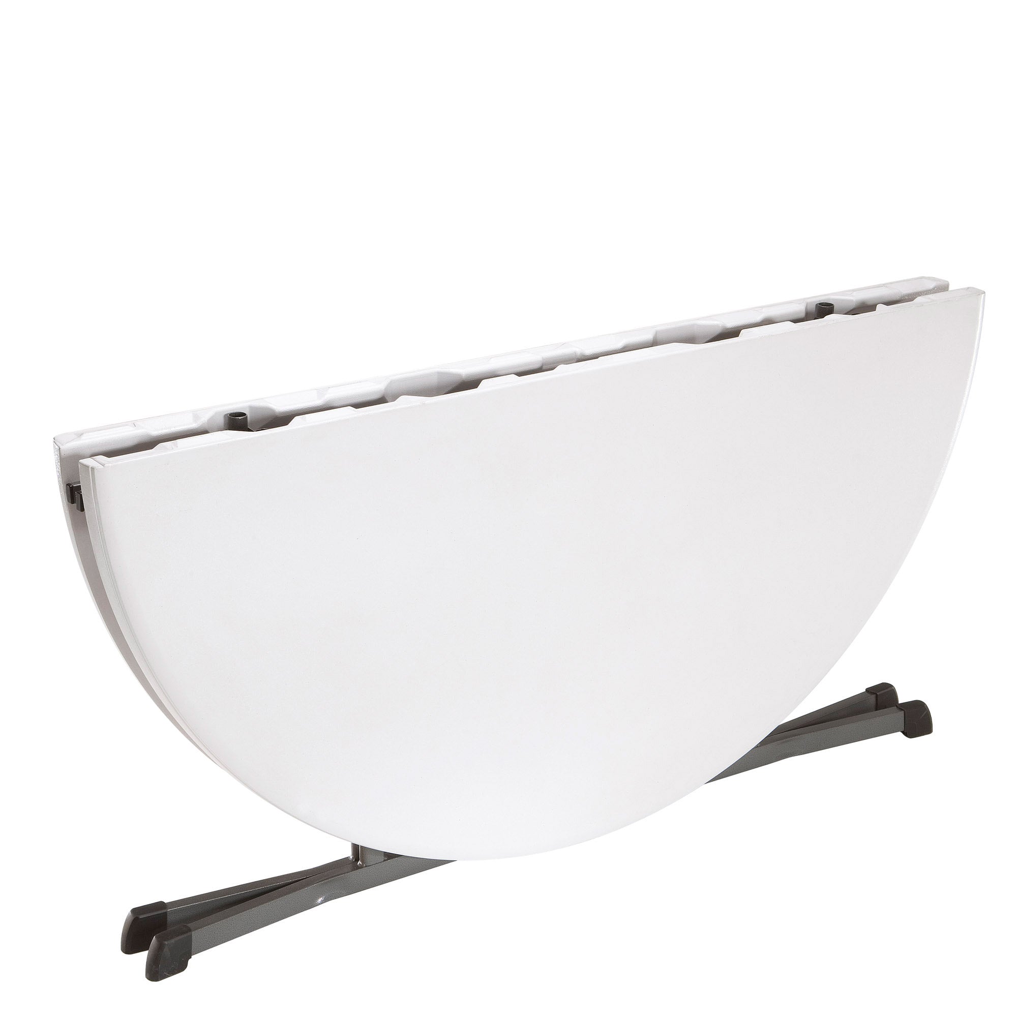 Pack mesa redonda plegable Ø152 cm + 8 sillas plegables color blanco - Lifetime