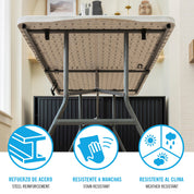 PEAKFORM Mesa rectangular plegable tipo maletín 180x70x74 cm - Lifetime