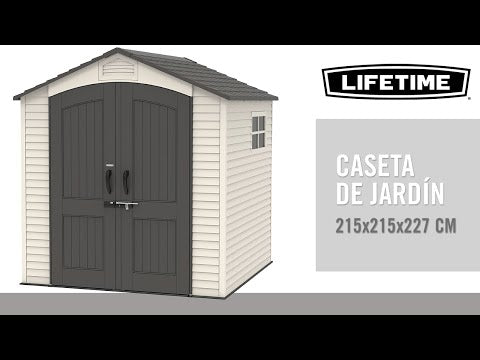 Caseta de jardín con suelo y ventanas 4,4 m² - 92317