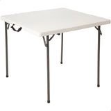 Mesa cuadrada plegable blanco  - 86 x 86 x 74 cm - 92103