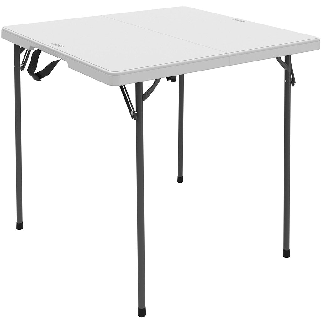 NIUTA Mesa plegable de 4 pies, mesa plegable portátil, color blanco