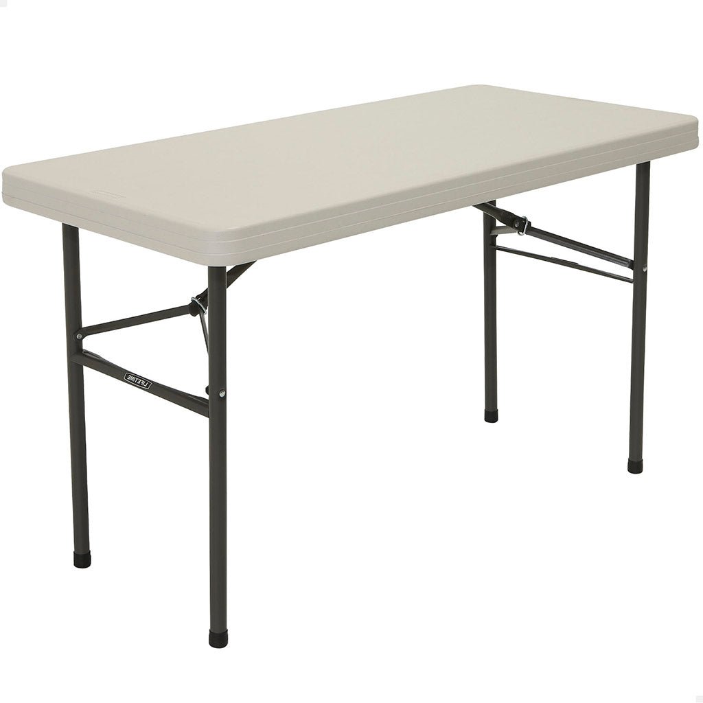 Mesa patas plegables rectangular crema - 122 x 61 x 74 cm - 92108 - Lifetime