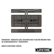 Mesa picnic plegable acabado Rough Cut - 183 x 142 x 75 cm - 92201 - Lifetime