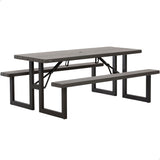 Mesa picnic plegable acabado Rough Cut™ 183 x 142 x 75 cm - 92201