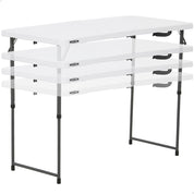 Mesa plegable ajustable en altura blanco - 122 x 61 x 56-91 cm - 92100 - Lifetime