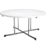 Mesa redonda plegable blanco Ø152 x 75,5 cm - 92115